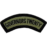Governors Twenty Tab Patch (Military Issued)-Veteran Owned Business (OCP with Hook Fastener)