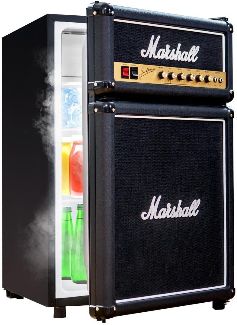 Mini Compact Appliance Marshall Amp Refrigerator with Freezer
