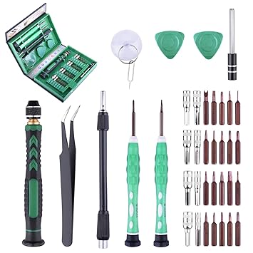 Longruner Screwdriver Set Magnetic Precision Screwdriver Tool Set S2 Repair Tool Kit für iPad, iPhone, Tablets, Laptops, PC a