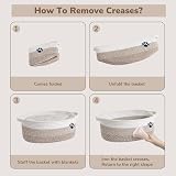 TIMEYARD Dog Toy Basket Small Woven Storage Nursery 30x20x13 cm Mixed-Brown view 7