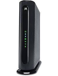 MOTOROLA MG7540 16x4 Cable Modem plus AC1600 Dual Band Wi-Fi Gigabit Router, 686 Mbps Maximum DOCSIS 3.0 - Approved by Comcast Xfinity, Cox, Charter Spectrum, More