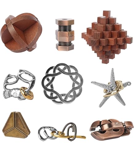 Amazon.com: CUDNY 7 Pieces Cool Unlock Interlock Brain Teaser