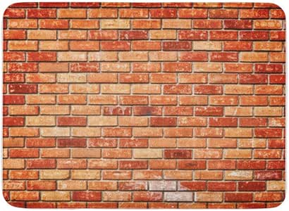 Rongpona Alfombrilla de baño Tela Suave Absorbente Marrón Envejecido