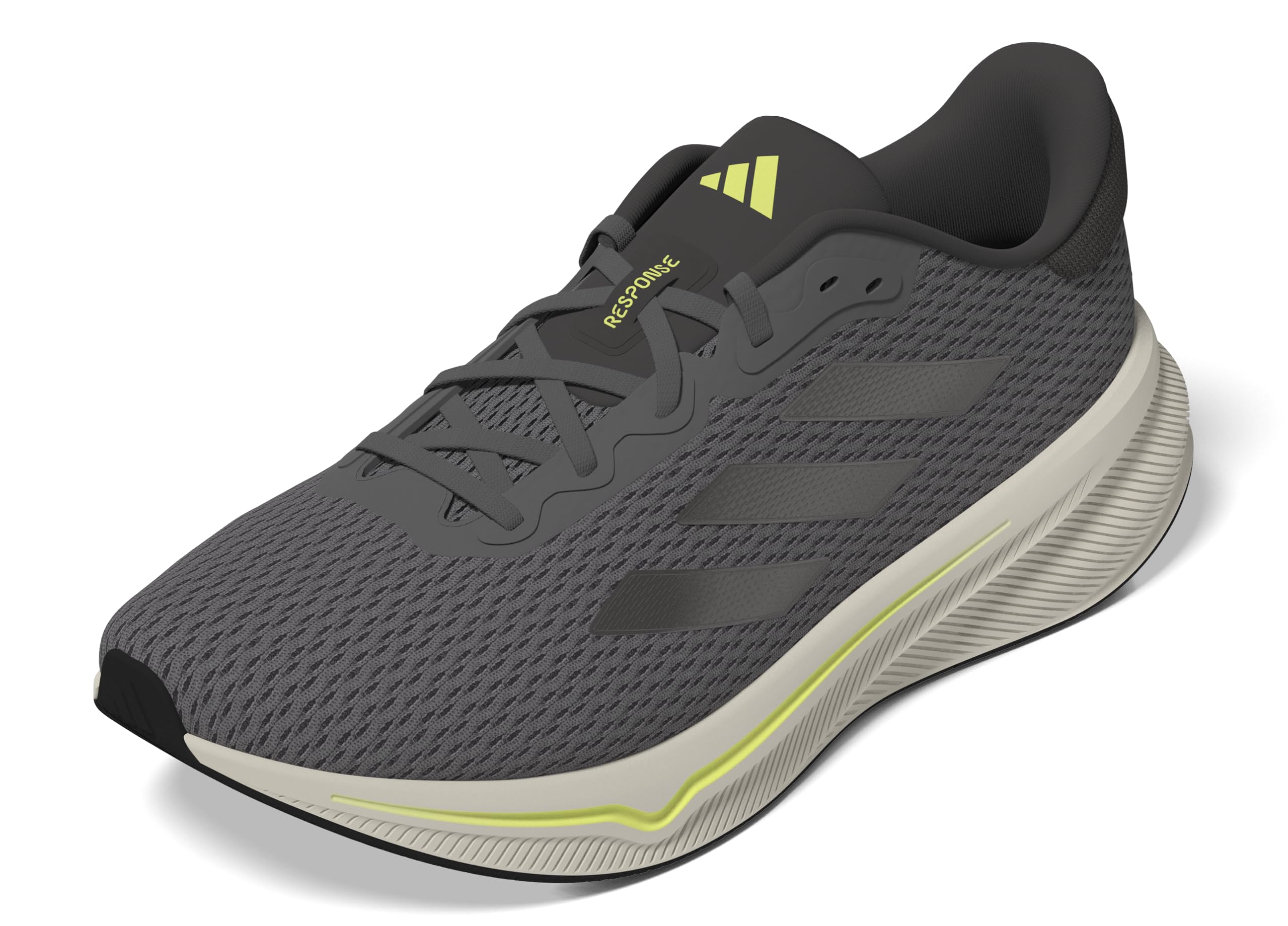 Adidas Mens Response Running, Taupe Oxide/Carbon/Pulse Lime, 7 Image