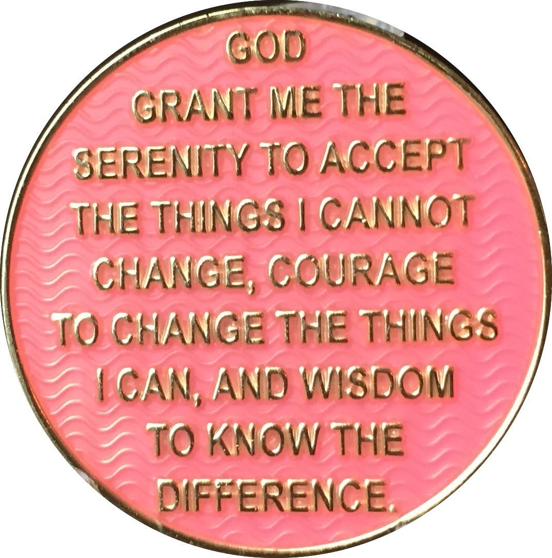 6 Month AA Medallion Reflex Pink Gold Plated Chip - Image 3