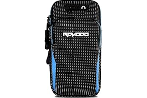 RDMODO Phone Holder for Running Armband, Large Capacity Running Band for iPhone 15 14 13 Plus Pro Max Samsung Galaxy S23 S22 