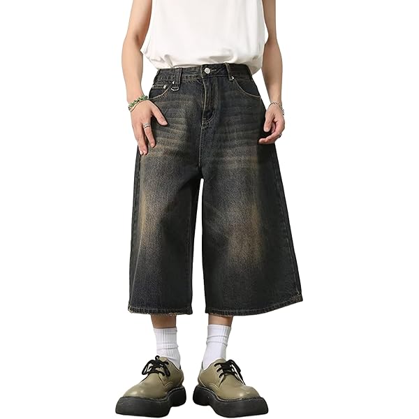 パンツ wide denim shorts M WIDE FIT DENIM SHORTS - Blue | ZARA United States