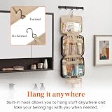 Lifewit Travel Toiletry Bag Large Hanging Cosmetic Organizer Black view 6