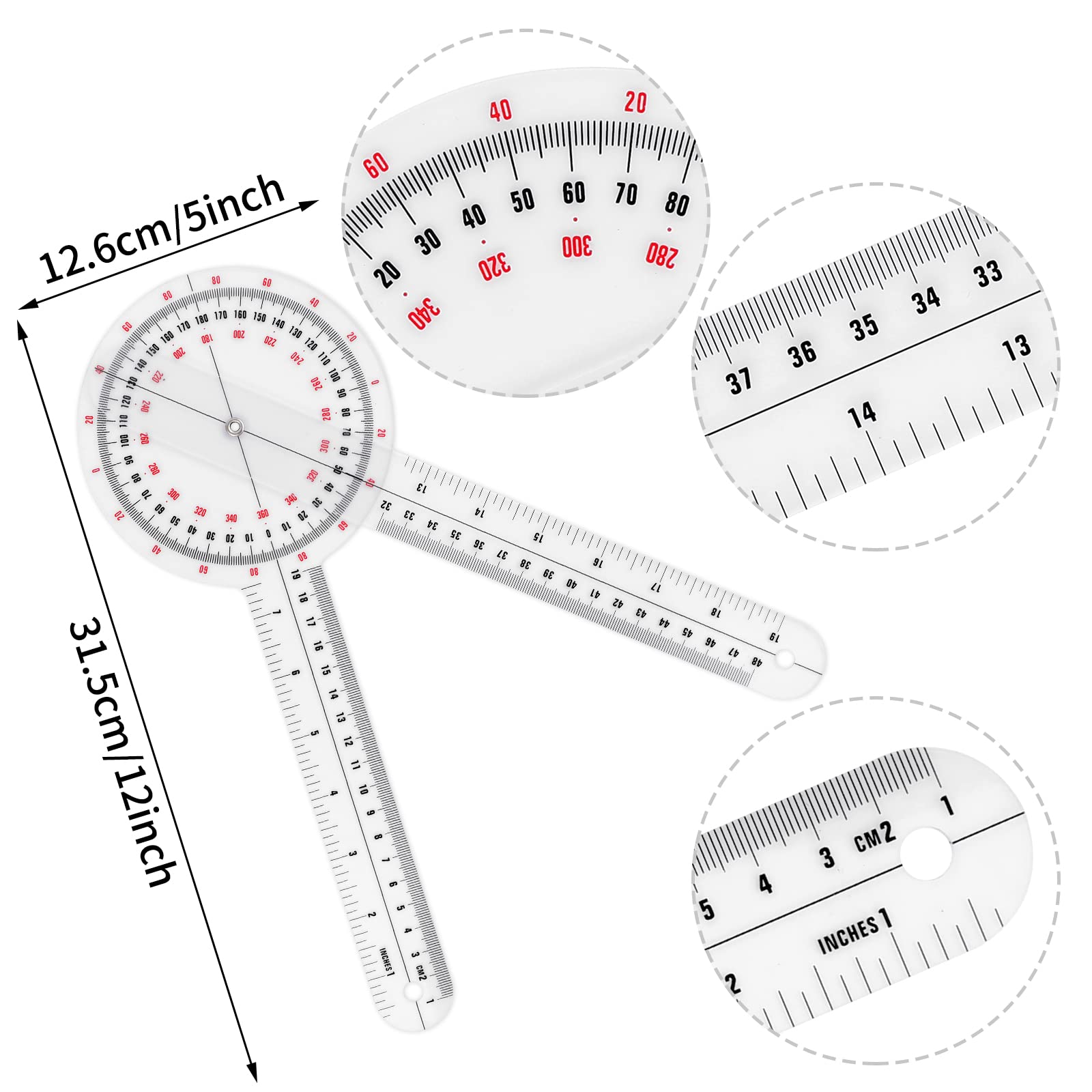 Mua Prasacco Medical Protractor, Goniometer Physiotherapy PVC ...