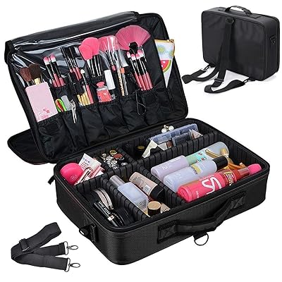 Large Waterproof Makeup Train Case with Shoulder Nigeria Ubuy