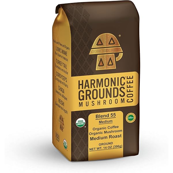 Amazon.com : Harmonic Grounds Dark Roast Mushroom Coffee
