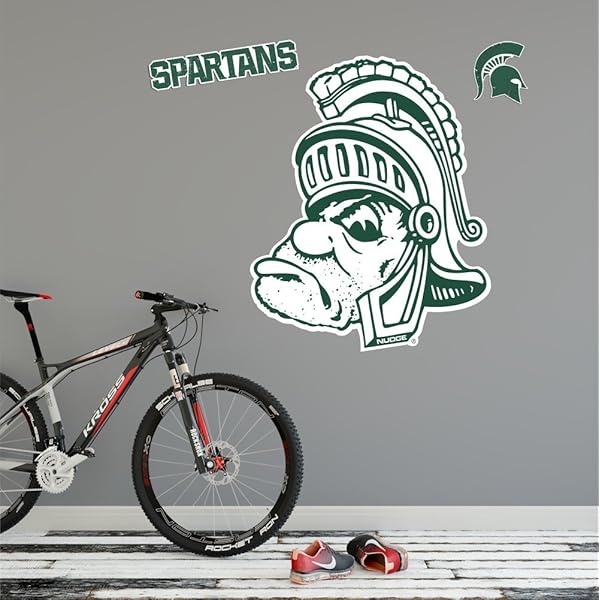 Amazon Com Michigan State University Spartans Msu Gruff Sparty Xl Msu Wall Decal Sticker Set Peel And Stick Arts Crafts Sewing