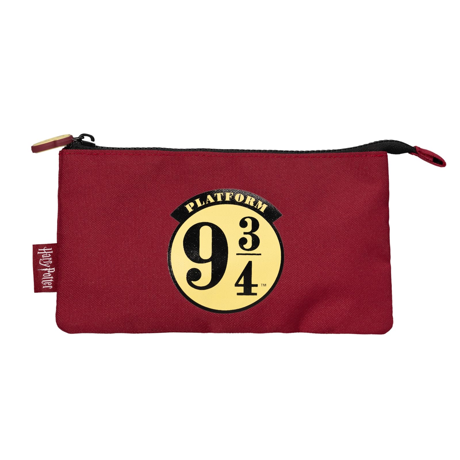 Grupo Erik 3 Compartment Pencil Case - Harry Potter Stationery | School Pencil Case, Cute Makeup Bag, Back to School Supplies, Office Stationery Supplies | Platform 9 3/4 Harry Potter Gifts