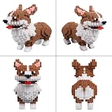 Larcele 3274 Pieces Dog Micro Building Blocks Animal Bricks KLJM-02 Big Corgi view 3