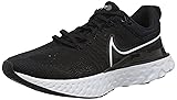 NIKE Women's Stroke Running Shoe, Black White Iron