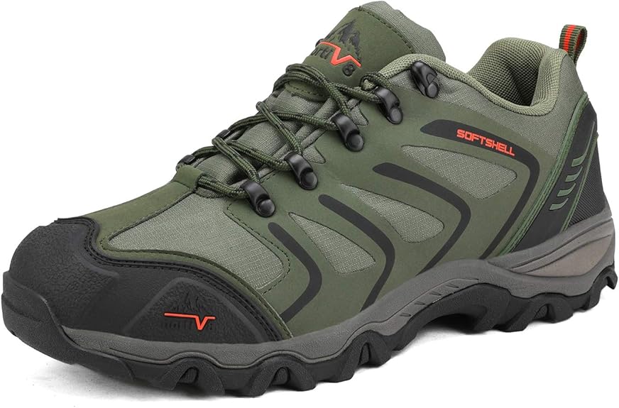 NORTIV 8 Men's Low Top Waterproof Hiking Shoes Outdoor Lightweight
