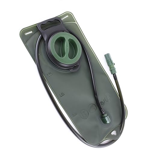 Grenhaven - Bolsa de agua - Cantimplora para mochila - Sistema de hidratación - Verde oliva - 2 L