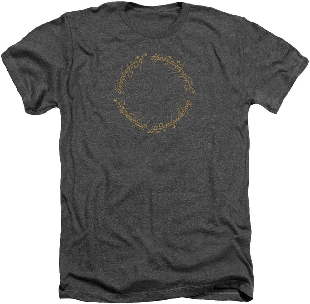 One Ring Inscription T-Shirt Size M Gray