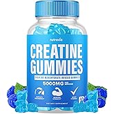 Creatine Gummies Infused with 5g Creatine Monohydrate for Men and Women, Strength, Endurance, Muscle Instantized Creatine, Mi