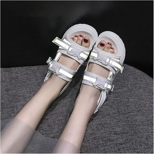 amazon white platform sandals