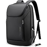 BANGE Business Smart Backpack Waterproof fit 15.6 Inch Laptop Backpack with USB Charging Port,Travel Durable Backpack