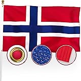 XIFAN Premium Nylon Norway Norwegian Flag 3x5