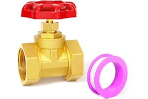 GASHER Brass industrial Globe Valve, DN50 2" Female with Wheel Handle, Heavy Duty Globe Valve Tool For Water, Oil, Gas 1Pc