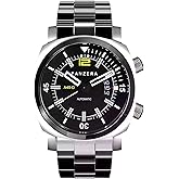 Panzera Aquamarine 45D Stainless Steel Divers Watch - 300m Analog Water Resistant Watch - Automatic Wrist Watches for Men - Designed &amp; Assembled in Australia