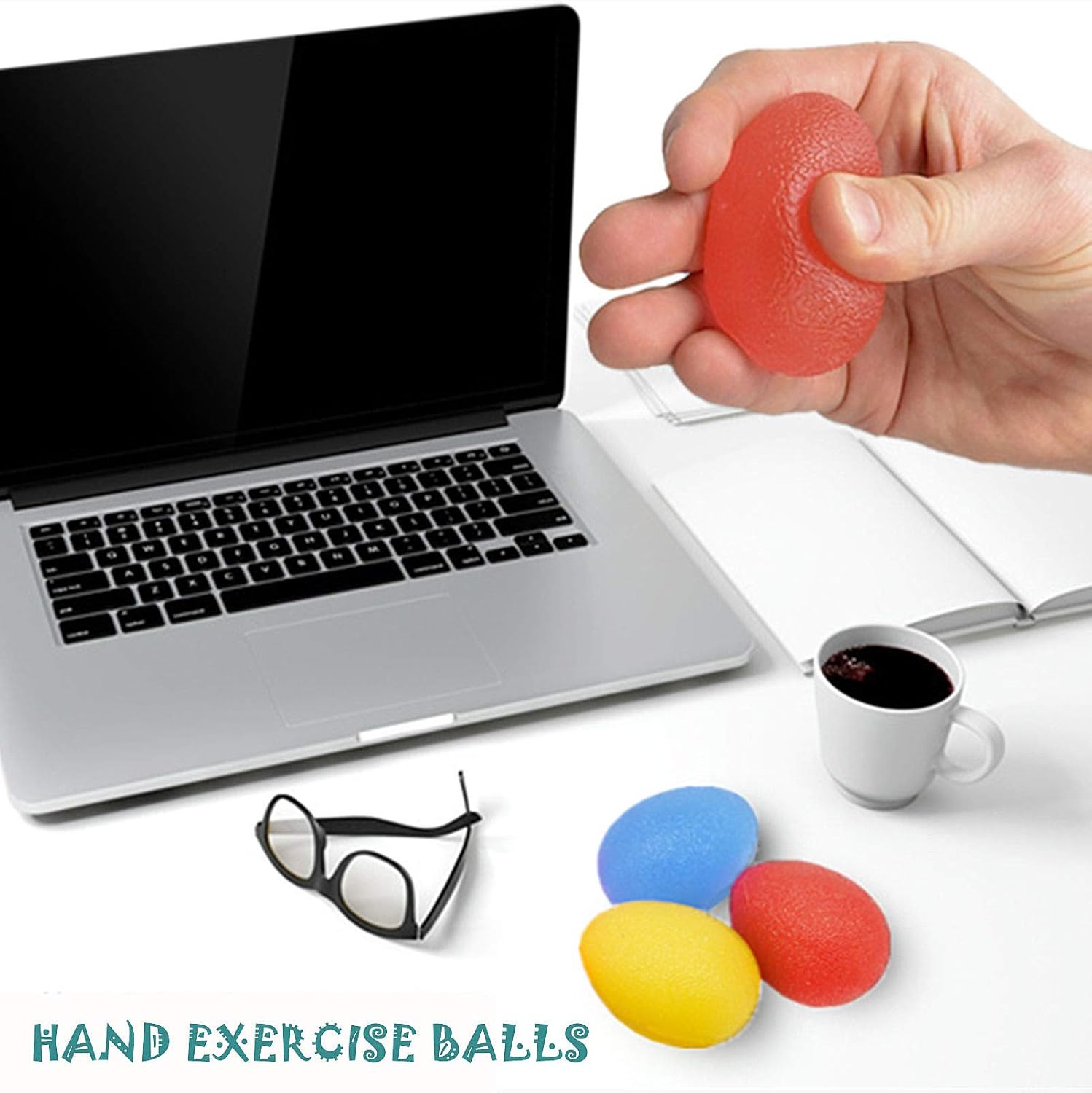 roygra Hand Exerciser, Finger Strengthener, Forearm Trainer, Different Resistance - 8 Pack: Health & Personal Care