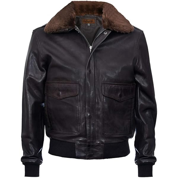 G-1 Aviator A-2 Bomber Brown/Black Navy Flight Real Leather Jacket