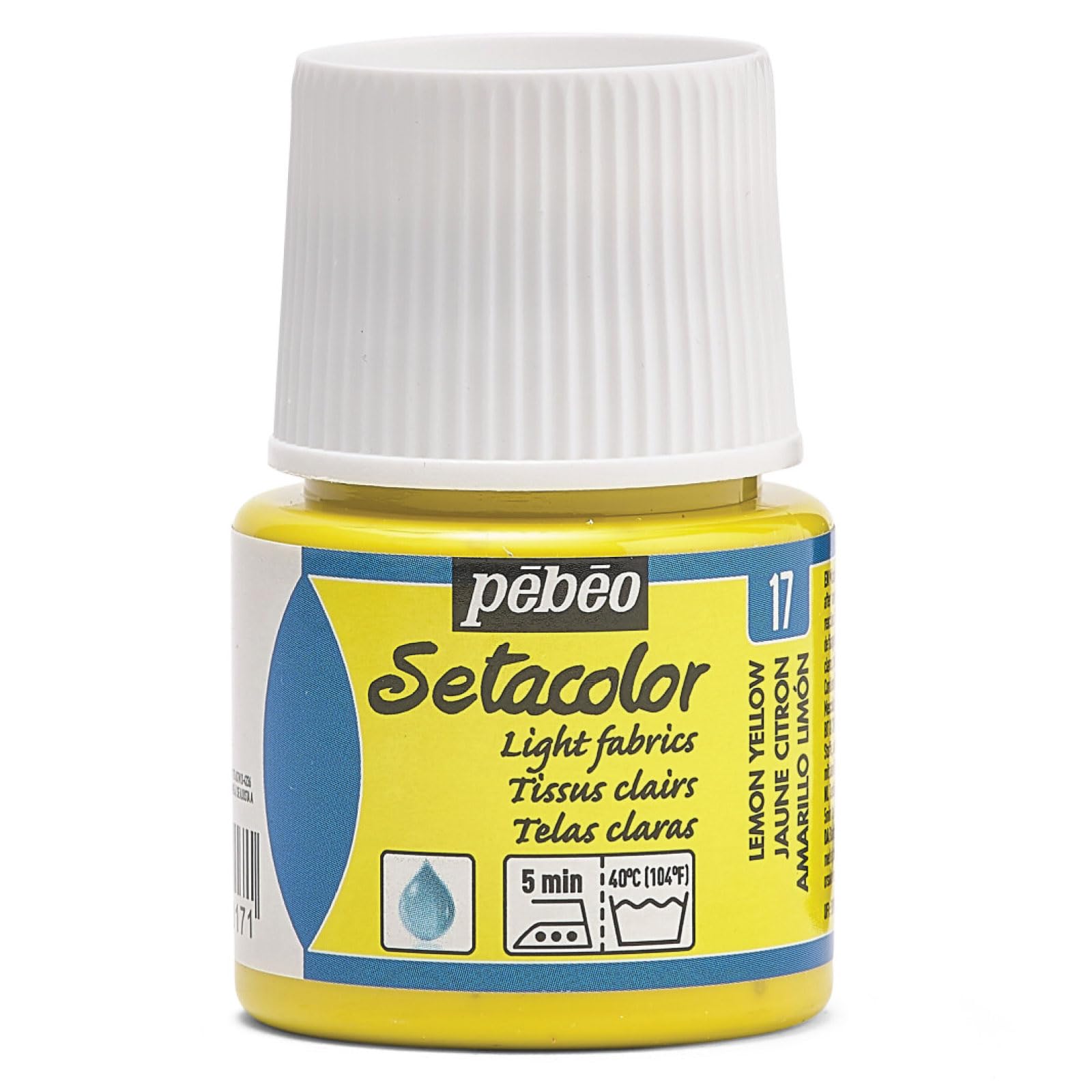 Pebeo Setacolor Light Fabric Paint 45-Milliliter Bottle, Lemon,Lemon