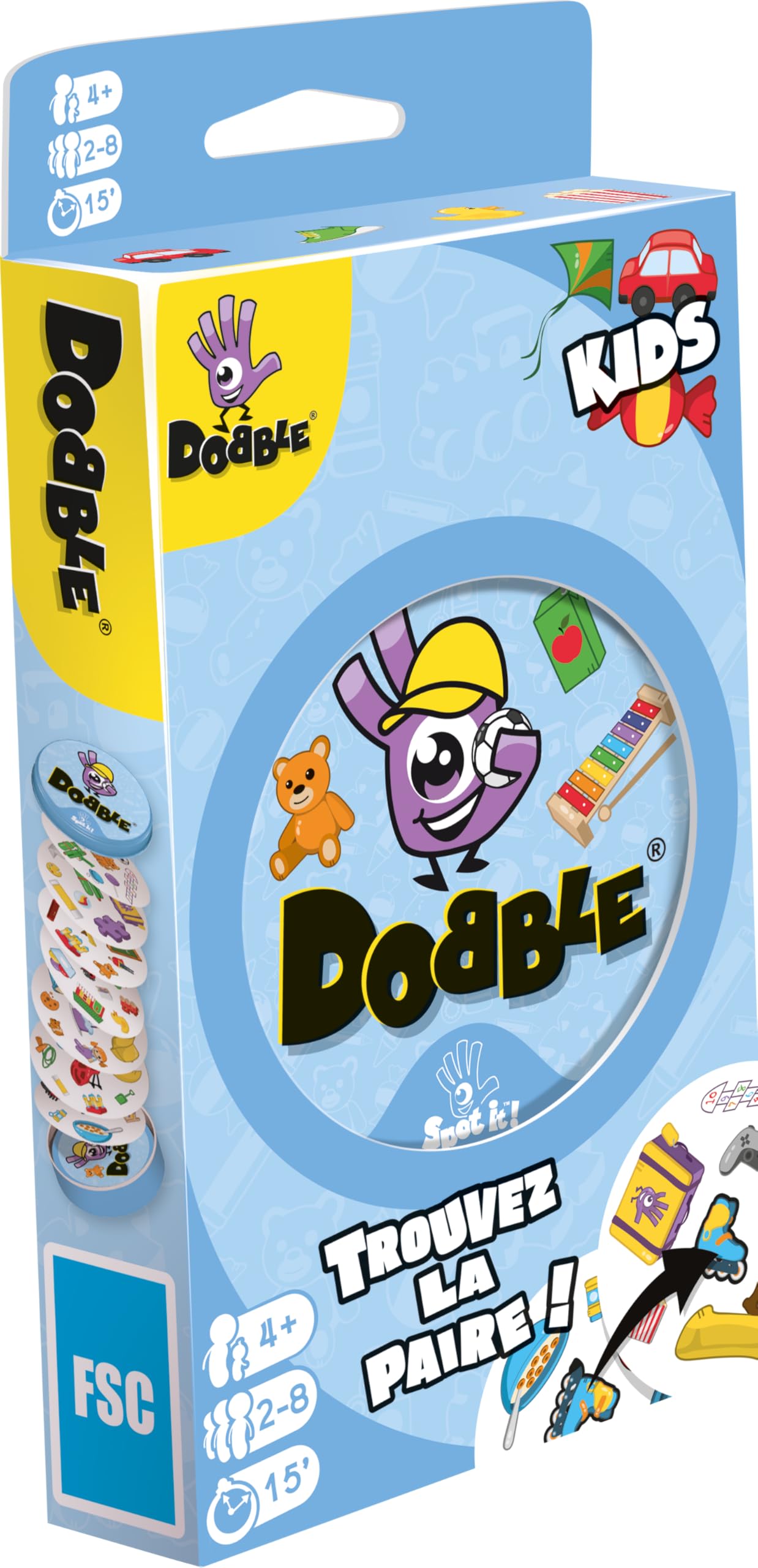 Dobble Kids (Edition 2021) - Asmodee - board game - card game - observation game