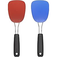 OXO Good Grips Nylon Flexible Turner Set, Red/Blue,10.65 x 3.15 x 2.45 inches