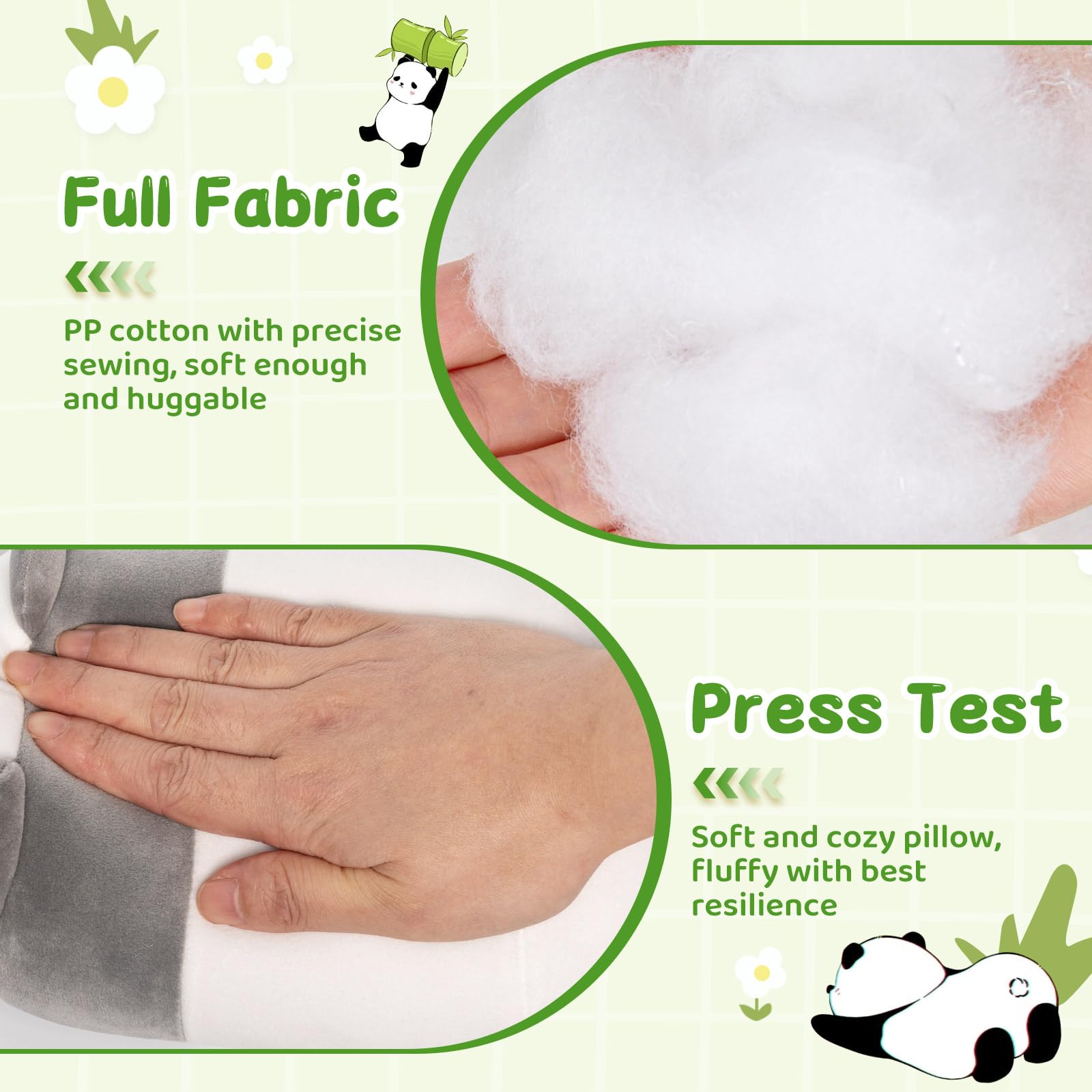 Mewaii Panda Plush, Cute Panda Plushies Toy, Soft