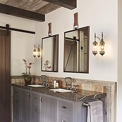 RONGHUAFUGUI Vintage Wall Sconces 2-Light Rustic