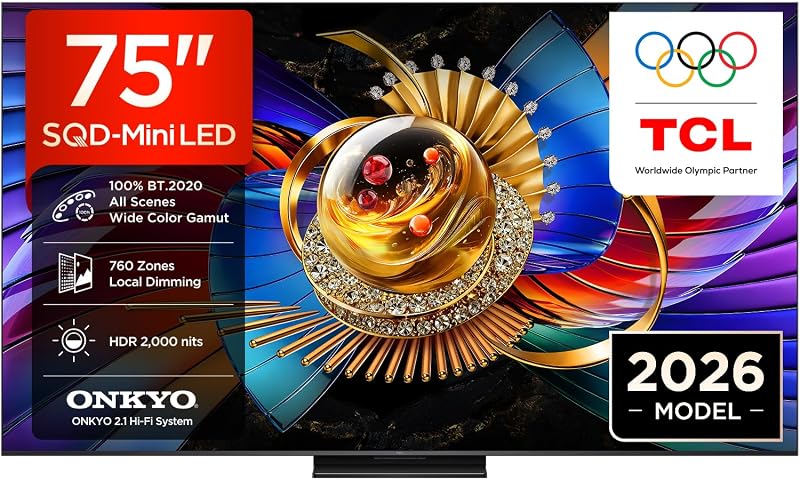 75Q7D Pro – Smart TV SQD‑Mini LED 4K HDR10+ da 75", 2.000nit