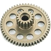 BRKRC 17/52T Aluminum Diff Spool Gear for 1/10 RC Tamiya Blackfoot Monster Beetle TBF1752 Upgrades Accessories