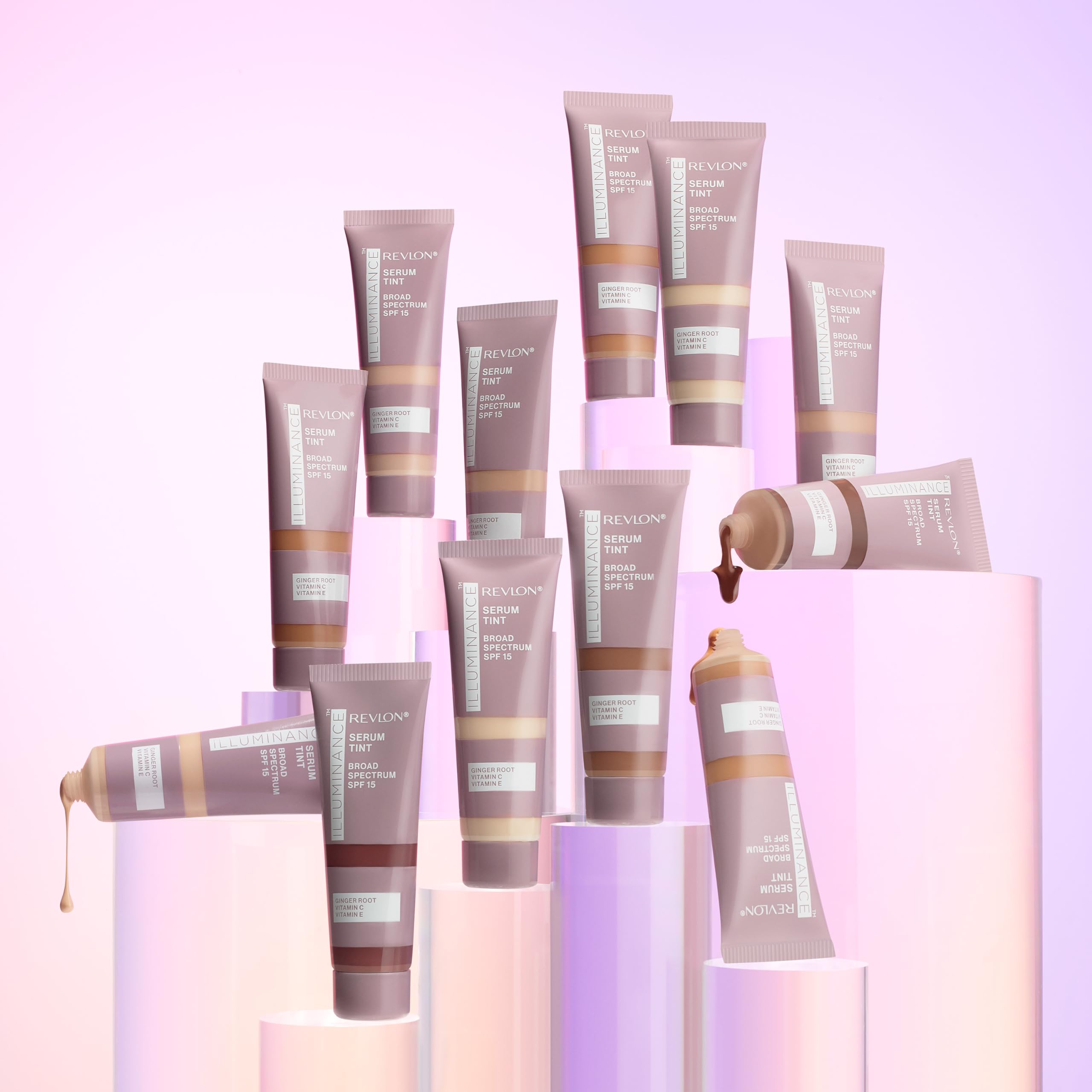 REVLON Illuminance Tinted Serum, Triple Hyaluronic Acid, Evens Out Skin Tone Over Time and Hydrates All Day, SPF 15, 317 Tan Sand, 0.94 fl oz.