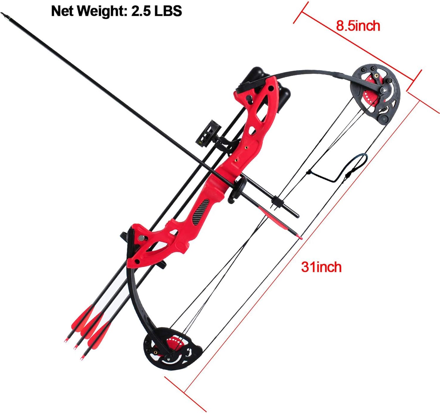 Compound Bow Set 1529lbs Arrows Archery Hunting Equipment for Teens