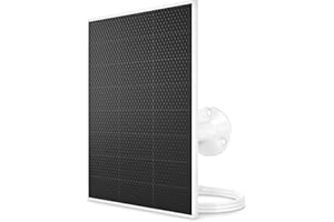 Arlo Solar Panel Charger (White), Arlo Certified Accessory, Weather Resistant, Easy Install (2025 Released), Works with: Essential Series, Go 2, Pro 3/4/5S/6/6 XL, Ultra Series, Wireless Floodlights