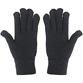 Heat Logic Women Winter Knitted Gloves| Soft, Warm & Touchscreen Compatible for Cold Weather, Outdoor and Indoor Activities
