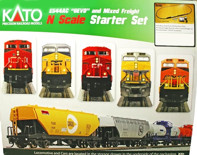 Kato 1060023 N ES44AC Freight Train Set 