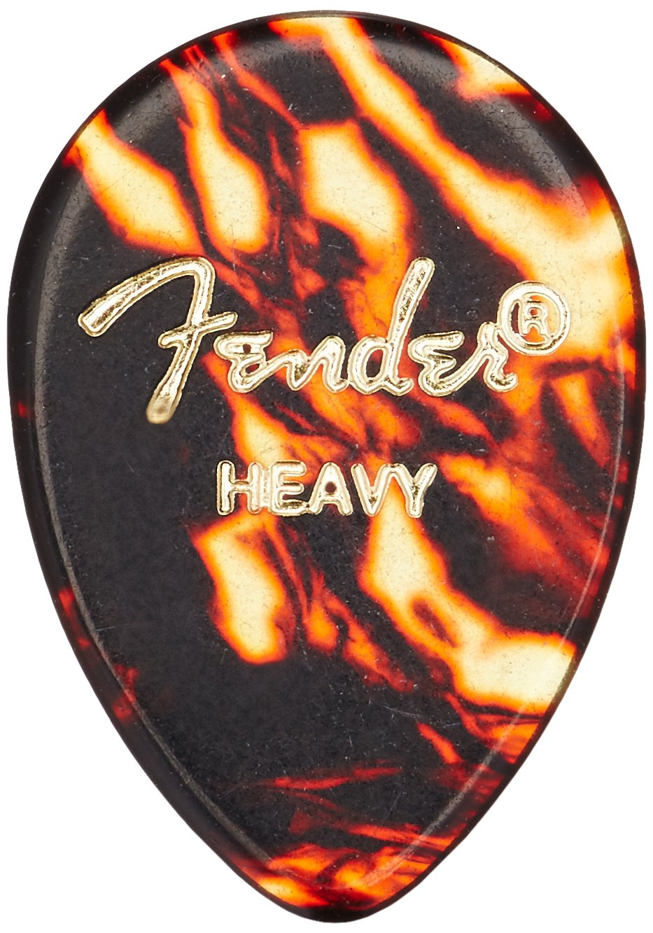 Fender Classic Celluloid Guitar Picks 358 Shape, Guitar Accessories, Tortoise Shell, Heavy, 12-Pack — image 1