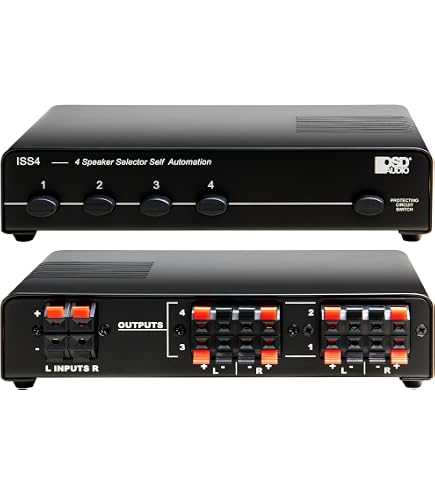 Amazon.com: Monoprice 108230 8-Channel Speaker Selector - Black