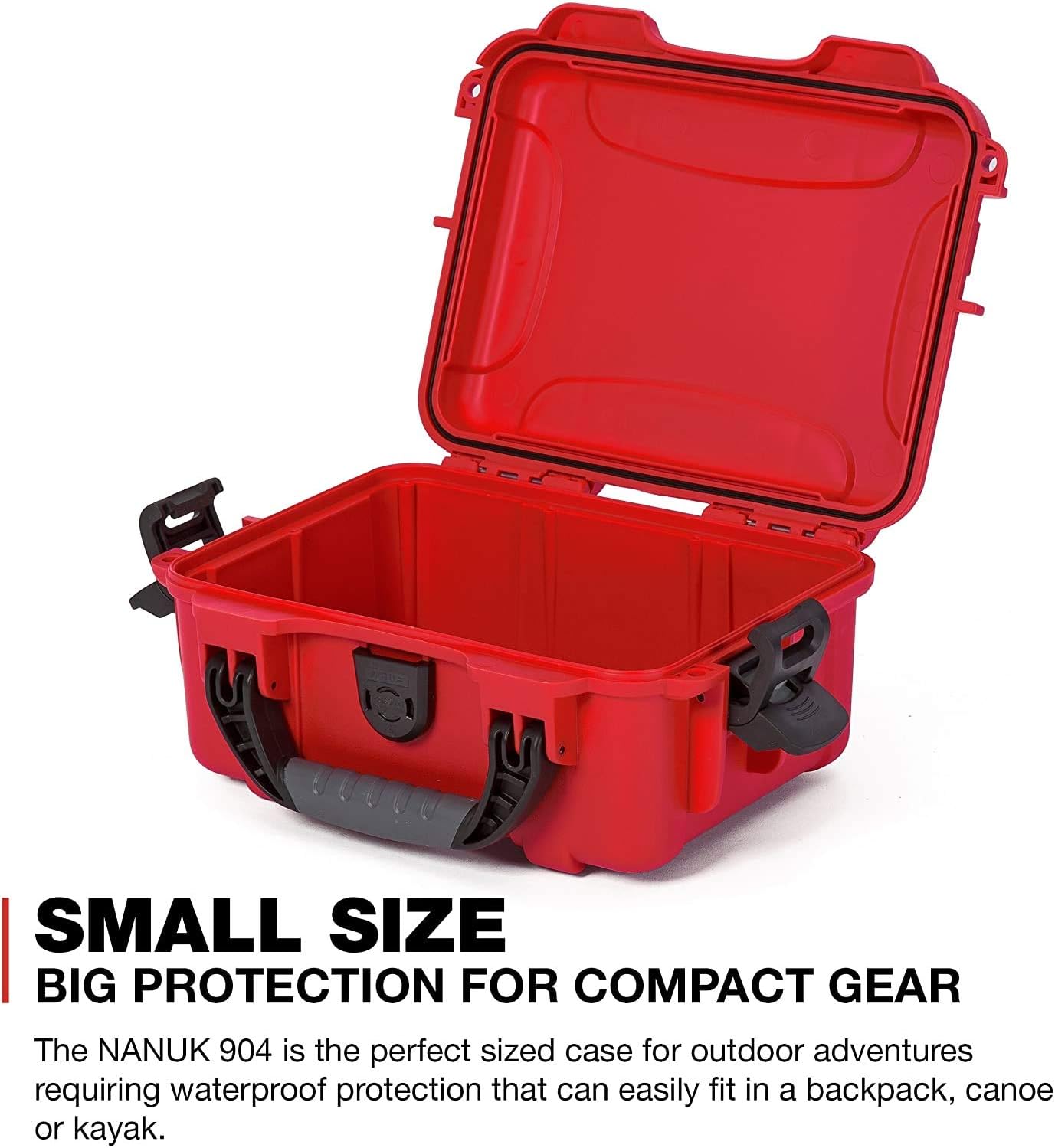 Nanuk 904 Waterproof First Aid Prepper Survival Gear Dust and Impact Resistant Case - Empty - Red : Camera & Photo
