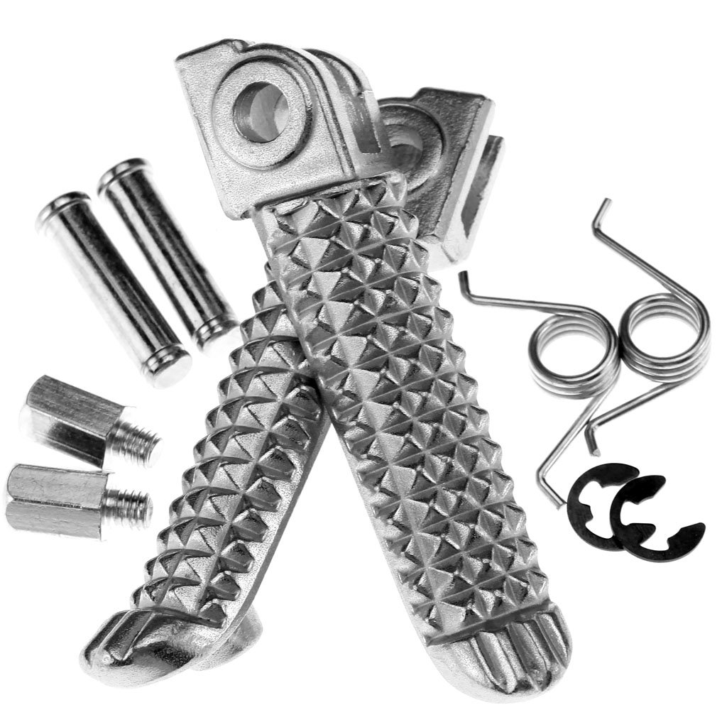 YINETTECH Motorcycle Bike Aluminum Front Footrest R/L Foot Pegs