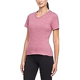 Bally Total Fitness Womens Wen Short Sleeve V-Neck Active Tee Shirt