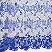 WorthSJLH African Lace Fabric 5 Yards 2019 Weddings Lace Embroidered Peach French Net Lace Guipure Nigerian Lace Fabrics LF811 (Royal Blue)