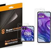 Supershieldz (2 Pack) Designed for Motorola Razr+ / Plus (2024) [2 Main Screen + 2 Front Screen] Screen Protector, High Definition Clear Shield (TPU)