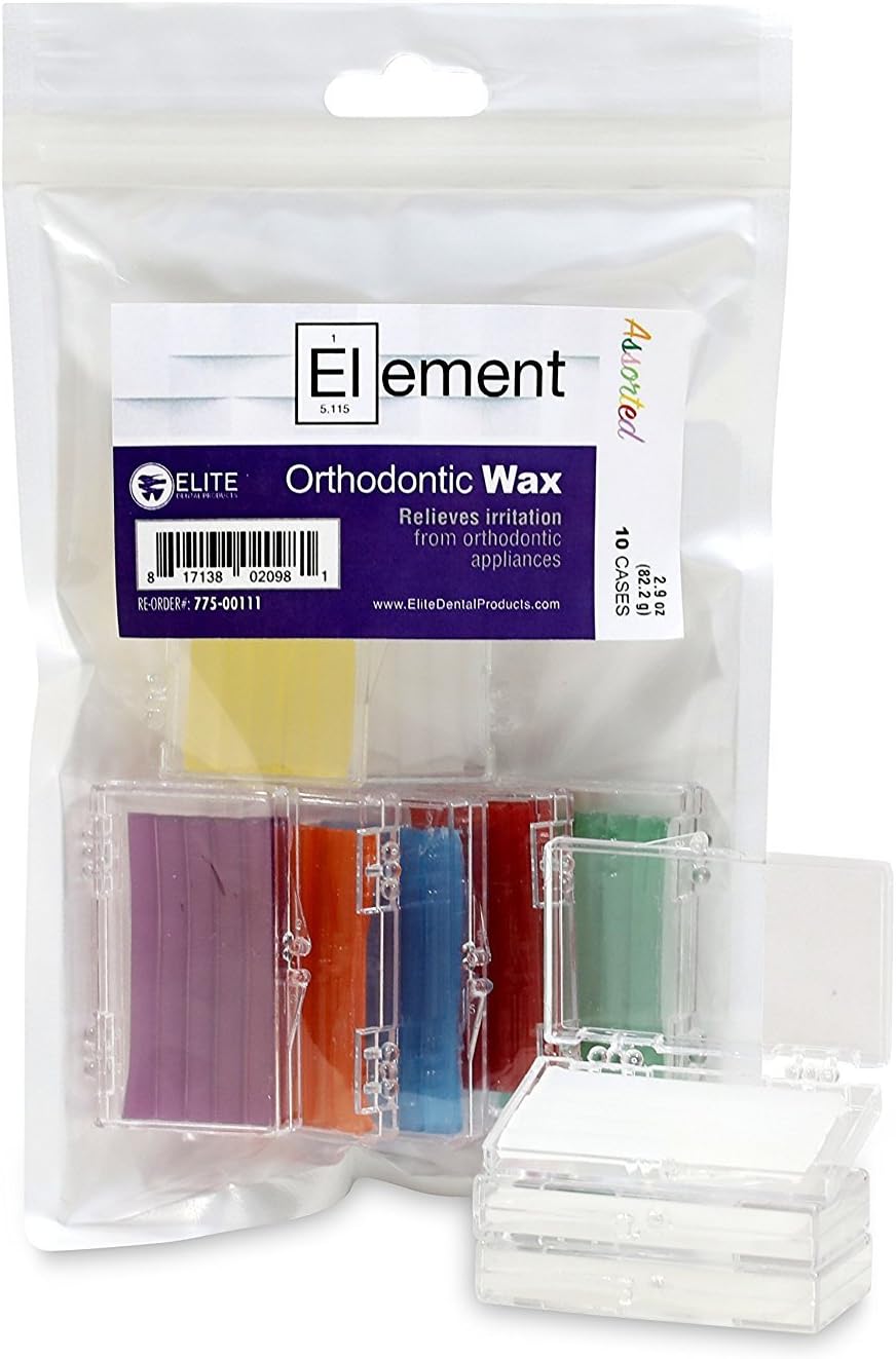 Element Dental Orthodontic Wax 10 Pack-10 Colors/scents Available (Assorted)